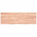 Table Top Light Brown 120x40x cm Treated Solid Wood Oak 3156371