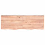 Table Top Light Brown 120x40x cm Treated Solid Wood Oak 3156371