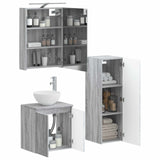 Bathroom Furniture Set 4 pcs Grey Sonoma 3407412