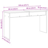Keyboard Stand Grey Sonoma 120 x 32 x 64 cm Engineered Wood 899492