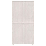 Wardrobe "HAMAR" White 89x50x180 cm Solid Wood Pine 340481