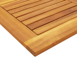 Table Top 90x90x2.2 cm Square Solid Wood Acacia 4004257