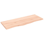 ZNTS Wall Shelf 100x40x2 cm Untreated Solid Wood Oak 363563