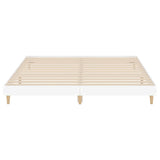 Bed Frame without Mattress White 200x200 cm Engineered Wood 832005