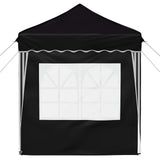 Pop-up Party Tent 195 x 195 x 245 cm Black Oxford Fabric 42019733