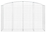 Arched Gabion Basket 200x50x160/180 cm Galvanised Iron 153478