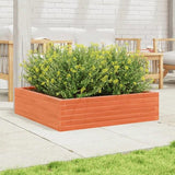 Garden Planter Wax Brown 90x90x23 cm Solid Wood Pine 847205