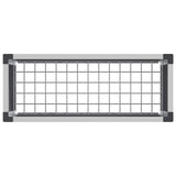 Garden Raised Bed Grey 75 x 30 x 22 cm WPC and Aluminium 42039083