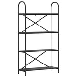 Bookshelf Black Oak 80 x 30 x 146 cm Engineered wood 879893