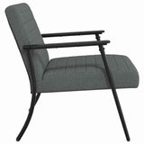 Armchair Dark Grey 59 x 75 x 78 cm Fabric 42017671