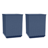 Planters 2 pcs Blue Grey 30x30x37 cm Polypropylene 364180