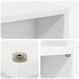 CD Cabinet 2 pcs White 33 x 23.5 x 97.5 cm Engineered Wood 8012691