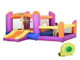 Kids Bouncy Castle House Inflatable Trampoline Slide Water Pool 3 in 1 with Blower for Kids Age 3-8 T3398P348066