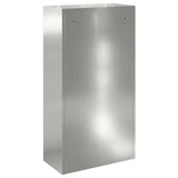 Parcel Drop Box Silver 44 x 22 x 82 cm Galvanised Steel 874924