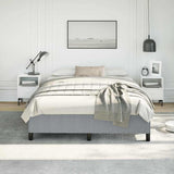 Bed Frame without Mattress Light Grey 152x203 cm Queen Fabric 347107