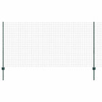 Fence with Posts Green 1.2 x 10 m Steel 3335968