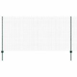 Fence with Posts Green 1.2 x 25 m Steel 3336008