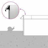 Snail Fence 16 pcs 100 x 3.5 x 25 cm Galvanised Steel Silver 874863