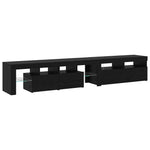TV Cabinets 2 pcs Black oak 290 x 36.5 x 40 cm Engineered wood 3332526