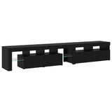 TV Cabinets 2 pcs Black oak 290 x 36.5 x 40 cm Engineered wood 3332526