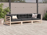 Garden Sofa Set Natural Wood Solid pine wood Medium Modular 3299264