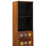Bathroom Cabinet with Drawer with Shelf Walnut 38 x 33 x 160 cm 4018246