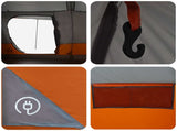 Tunnel Tent Grey and Orange 400 x 278 x 182 cm 42017435