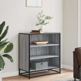 Sideboard Grey Sonoma 68x35x76 cm Engineered Wood and Metal 848977