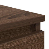 Sideboard with Drawers Brown Oak 37.5x35x99 cm Engineered Wood 861766