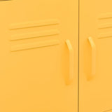 Storage Cabinet Mustard Yellow 60x35x56 cm Steel 336263