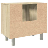 Bathroom Cabinet Sonoma Oak 60x32x53.5 cm Engineered Wood 856142