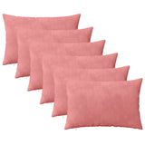 Cushion with Pillow HEERLEN 6 pcs Pink Velvet 924972