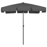 314729 Beach Parasol Anthracite 200x125 cm