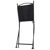 Mosaic Bistro Set Grey and Black Powder-coated iron and ceramic 279690