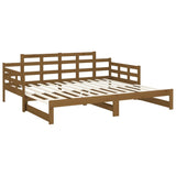 Pull-out Day Bed without Mattress Honey Brown 2x cm 820355