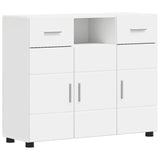 Wooden Cabinet White 88.5 x 30.5 x 73 cm Engineered Wood 880281