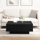 Coffee Table Black Oak 80 x 80 x 31 cm 862999