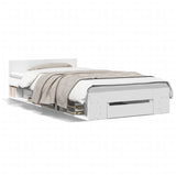 Bed Frame with Drawer without Mattress White 90x190 cm Single 3280783