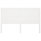 Bed Headboard White 126x4x100 cm Solid Wood Pine 819011