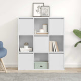 Bookcase White 89x24x101.5 cm Engineered Wood 860400