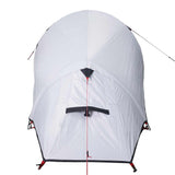 Camping Tent Tunnel 3-Person White Blackout Fabric Waterproof 94603