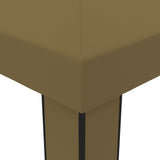 Gazebo with Double Roof 3x6 m Taupe 180 g/m 312219