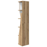 Corner Cabinet 27.5x27x140cm Engineered Wood Artisan Oak 889874