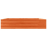 Garden Planter Wax Brown 110x110x23 cm Solid Wood Pine 847215