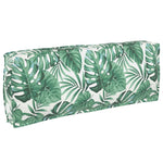 Pallet Cushion Set Floral 2 pcs Leaf pattern 120 x 80 x 12 cm 3329087