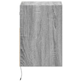 TV Wall Cabinets with LED Lights 2 pcs Grey Sonoma 41x31x45 cm 852324