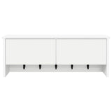 Wall-Mounted Coat Rack White 80 x 20 x 30 cm Engineered wood 874339