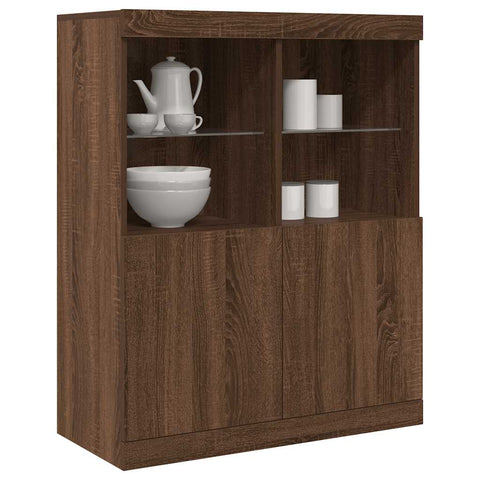 Sideboard Brown Oak 81x37x100 cm Engineered Wood 3318623