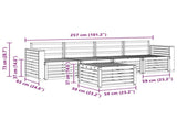 Sofa Sets 5 pcs Natural Solid Acacia Wood 3374334