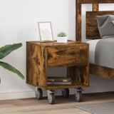 Bedside Table 2 pcs Smoked Oak 40.5 x 40 x 48 cm 891065